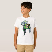 Groene lantaarn - Comic, Arm Raise T-shirt (Voorkant volledig)