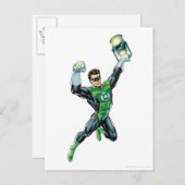 Groene Lantaarn - Comic, met lantaarn Briefkaart (Voorkant / Achterkant)