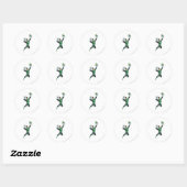 Groene Lantaarn - Comic, met lantaarn Ronde Sticker (Vel)