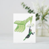 Groene Lantaarn - Comic, met machine Briefkaart (Staand voorkant)