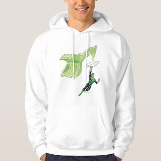 Groene Lantaarn - Comic, met machine Hoodie (Voorkant)