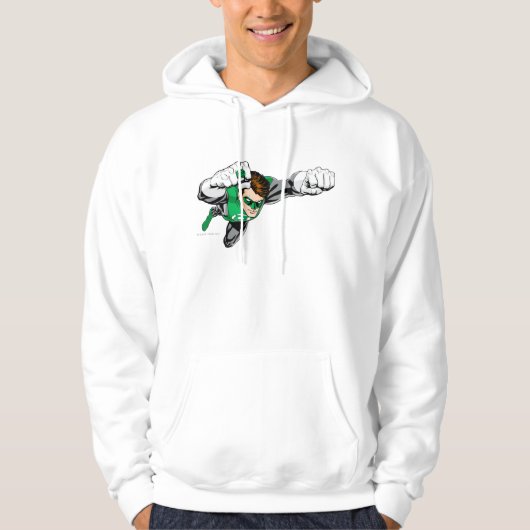 Groene lantaarn - Comic, vliegrecht Hoodie (Voorkant)