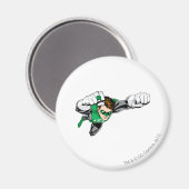 Groene lantaarn - Comic, vliegrecht Magneet (Voorkant / Achterkant)