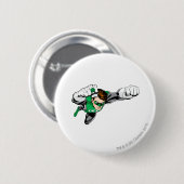 Groene lantaarn - Comic, vliegrecht Ronde Button 5,7 Cm (Voorkant /achterkant)