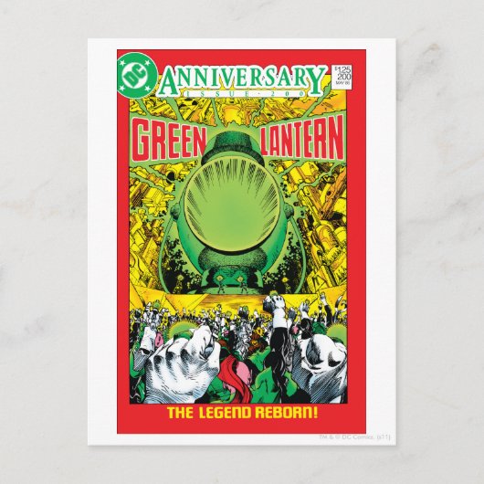 Groene Lantaarn - De Legende Reborn Briefkaart (Voorkant)