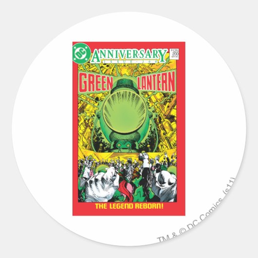 Groene Lantaarn - De Legende Reborn Ronde Sticker (Voorkant)