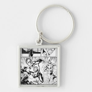 Groene Lantaarn en Flash Panel 2 Sleutelhanger