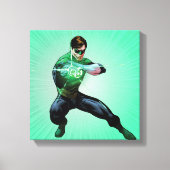 Groene lantaarn en golvende ring canvas afdruk (Voorkant)
