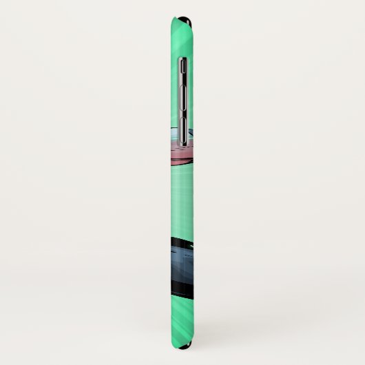 Groene lantaarn en golvende ring Case-Mate iPhone case (Achterkant/links)