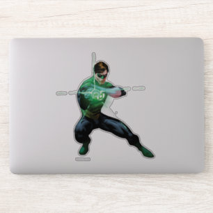 Groene lantaarn en golvende ring sticker