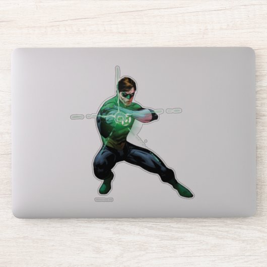 Groene lantaarn en golvende ring sticker (Computer)