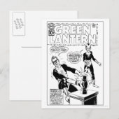 Groene Lantaarn en Hoesje van Sinestro, zwart en w Briefkaart (Voorkant / Achterkant)