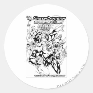 Groene Lantaarn - Geheim Hoesje Bestanden en Oorsp Ronde Sticker