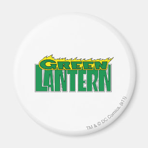 Groene Lantaarn - Gele Flammen Magneet