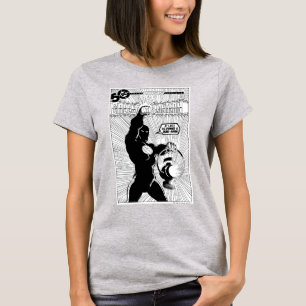 Groene lantaarn - Glanzende lantaarn, zwart en wit T-shirt