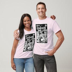 Groene Lantaarn - Groene met de hand beklede Comic T-shirt