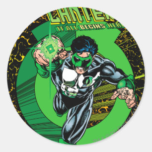 Groene Lantaarn - Het begint allemaal hier Ronde Sticker