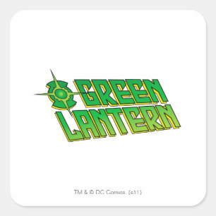 Groene Lantaarn - Logo - Geelzucht Vierkante Sticker