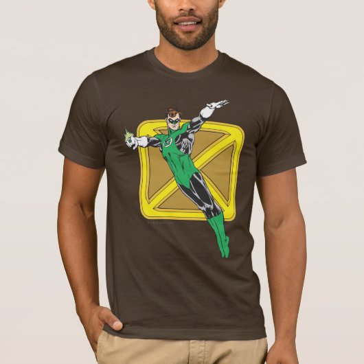 Groene Lantaarn met achtergrond T-shirt (Voorkant)
