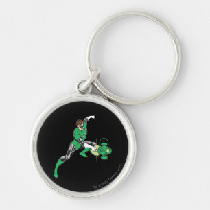 Groene Lantaarn met Lantaarn 2 Sleutelhanger
