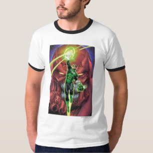 Groene Lantaarn met lichtstroom - Kleur T-shirt