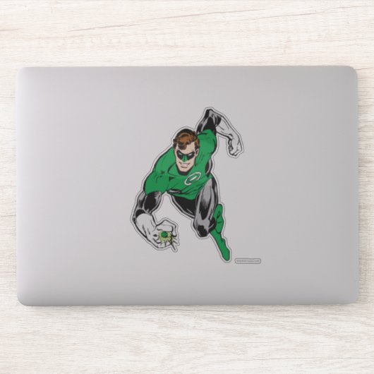 Groene lantaarn naar voren sticker (Computer)