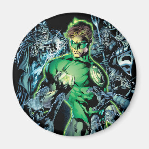 Groene Lantaarn omringd - Kleur Magneet