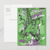 Groene Lantaarn - Poster voor kraakbedekking Briefkaart (Voorkant / Achterkant)