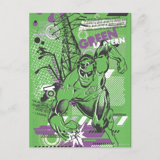 Groene Lantaarn - Poster voor kraakbedekking Briefkaart (Voorkant)