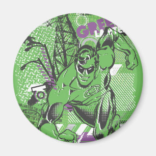 Groene Lantaarn - Poster voor kraakbedekking Magneet