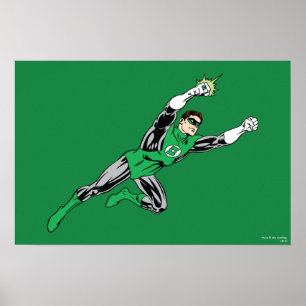 Groene lantaarn rechts poster