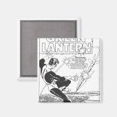 Groene lantaarn - Ritel, zwart en wit Magneet (Voorkant / Achterkant)