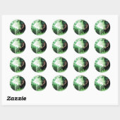 Groene Lantaarn sluiten deksel Ronde Sticker (Vel)