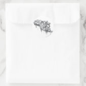 Groene Lantaarn - Twisted Innocence BW Ronde Sticker (Tas)