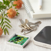 Groene Lantaarn - Vele Ringen Sleutelhanger (Zijkant)