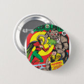 Groene Lantaarn versus de Tovenaar van Odds Ronde Button 5,7 Cm (Voorkant /achterkant)