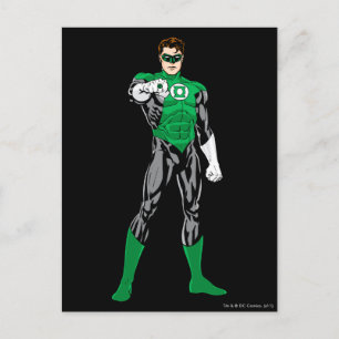 Groene lantaarn - volledig geremd, vast briefkaart