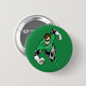 Groene lantaarn vooruit ronde button 5,7 cm (Voorkant /achterkant)