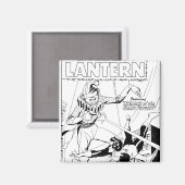 Groene lantaarn vs. clown, zwart en wit magneet (Voorkant / Achterkant)