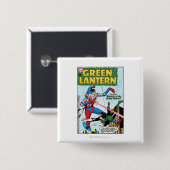 Groene Lantaarn vs. Kast Vierkante Button 5,1 Cm (Voorkant /achterkant)