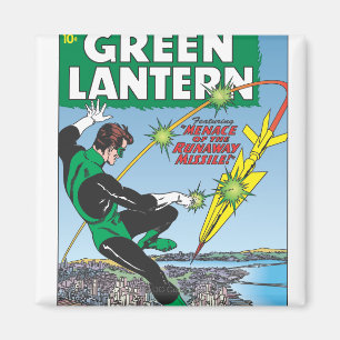 Groene lantaarn - wegwerpraketten magneet