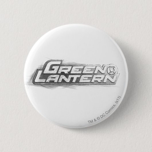Groene lantaarns tekening ronde button 5,7 cm (Voorkant)
