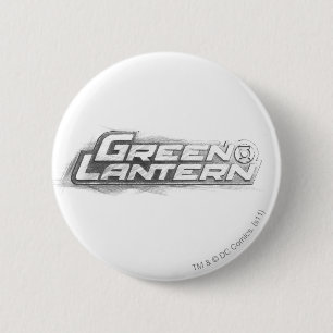 Groene lantaarns tekening ronde button 5,7 cm