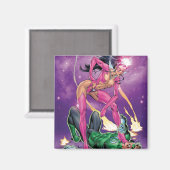 Groene Lantern en Star Sapphire - Color Magneet (Voorkant / Achterkant)