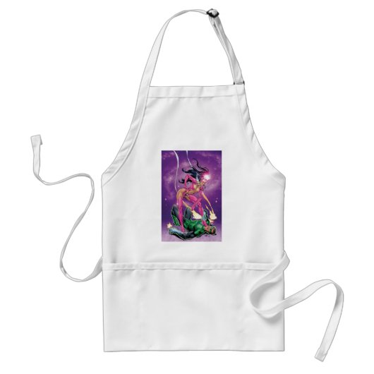 Groene Lantern en Star Sapphire - Color Standaard Schort (Voorkant)