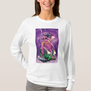 Groene Lantern en Star Sapphire - Color T-shirt