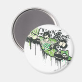 Groene lantern Graffiti Character Magneet (Voorkant / Achterkant)