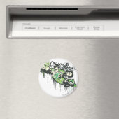 Groene lantern Graffiti Character Magneet (Insitu (Vaatwasser))