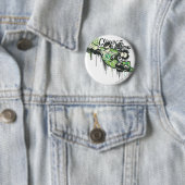 Groene lantern Graffiti Character Ronde Button 5,7 Cm (In situ)