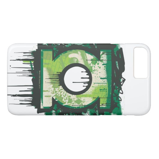Groene Lantern Graffiti-symbool Case-Mate iPhone Case (Achterkant (Horizontaal))